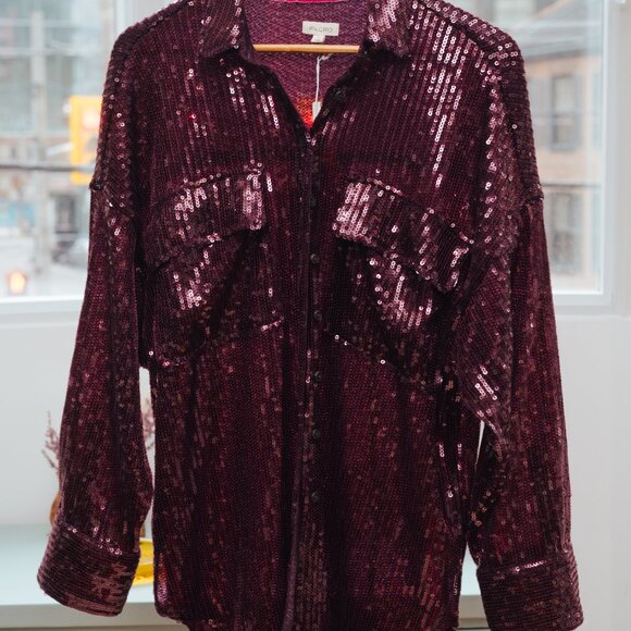Sequin Anthropologie Cardigan - Picture 3 of 3